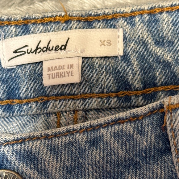 Subdued (OSIT Impresa) Denim Mini Skirt.Size XS/2 - Picture 5 of 5